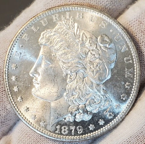 * 1879 S * BU MS++ BLAZING WHITE GEM!! INCREDIBLE MORGAN SILVER DOLLAR #A14