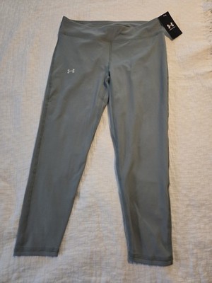 Under Armour Girls HydroGreen Solid Ankle Crop Leggings YL Stretch Elastic Waist