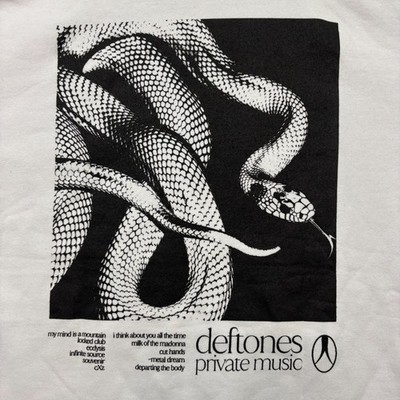 Deftones Private Music Nu Metal Band Crewneck Sweater Size Small