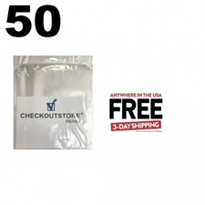 50 COS Clear Plastic CPP with Flap for 12" Vinyl 33 RPM Records  1-3 DAYS