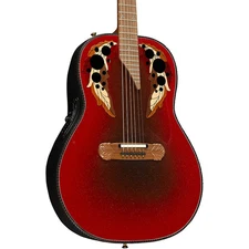 Ovation 1687GT Adamas Series Deep Acoustic-Electric Guitar Reverse Red Burst