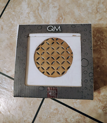 #ad #ad QM delmar Series lotus Line 4quot;quot; Square Drain gold finish drain marine steel $49.00