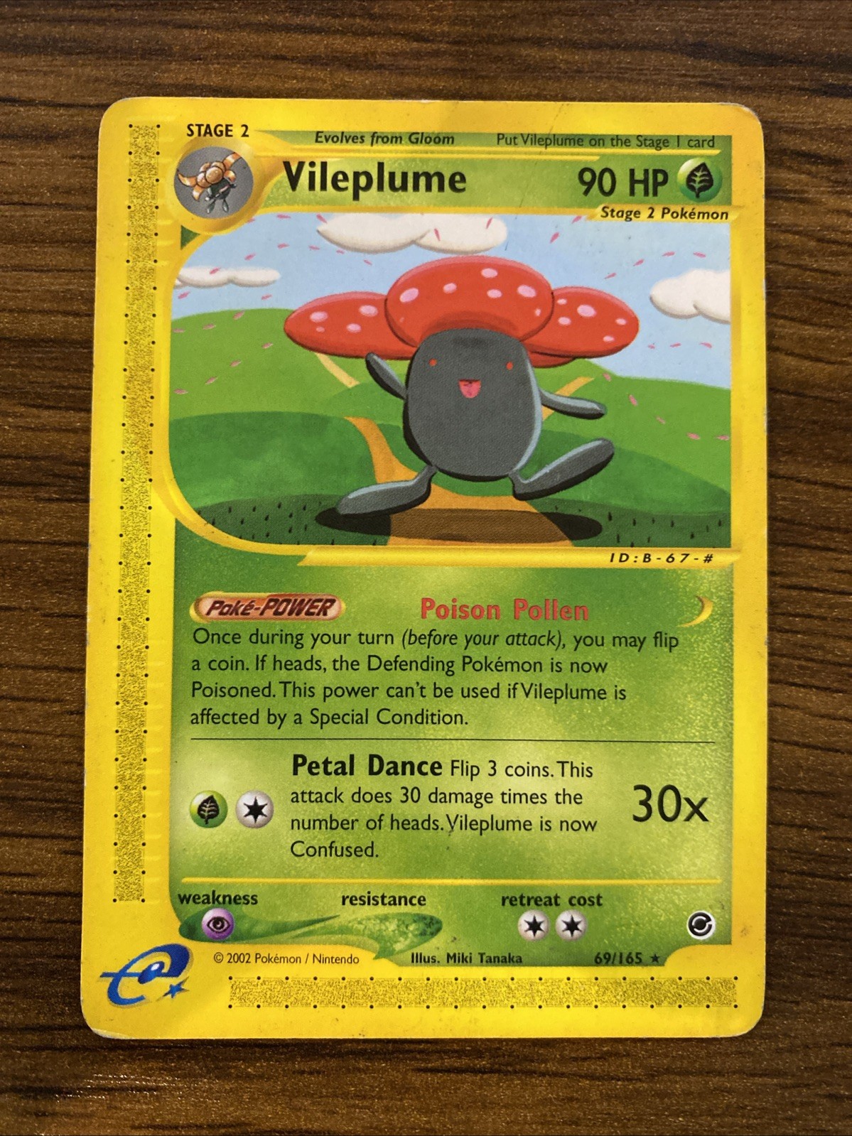 Pokémon TGC Vileplume 69/165 Expedition Non-Holo Rare E-Reader
