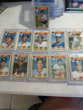 Topps 1987 All-Star Baseball Cards Roger Clemens, Mattingly, Puckett