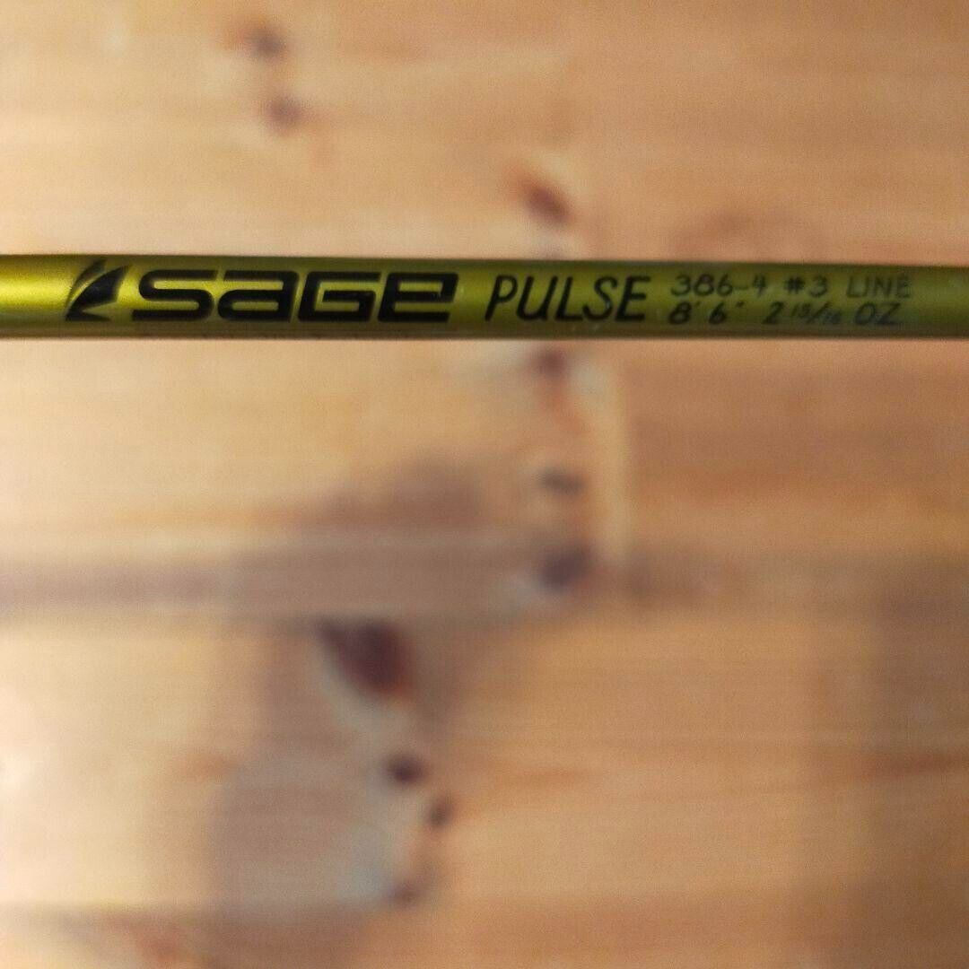 SAGE PULSE 386-4 Fly Rod 8'6” line #3 with carrying case SAGE PULSE 386-4 Fly Rod 8'6” line #3 with carrying case