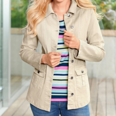 720591 Witt Weiden Damen Jeansjacke Übergangsjacke Blazer Jacke Gr. 38 - 54 Neu
