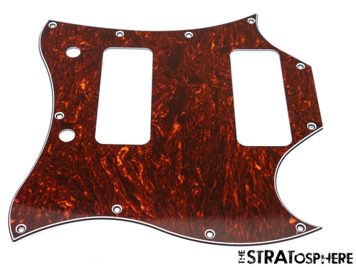 * NEW Red Tortoise PICKGUARD for USA Gibson SG *Special* P-90s 3 Ply 11 Hole