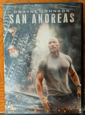 San Andreas (DVD, 2015, Widescreen)  Dwayne Johnson - NEW SEALED