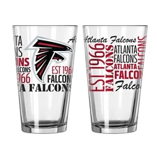 Atlanta Falcons Boelter NFL Spirit 16oz Pint Glass(1)
