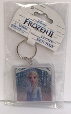 New Disney Frozen II Lucite Keychain Elsa Shinny Cute
