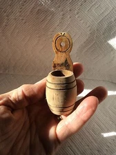 OLD WOOD PRIMITIVE DOLLHOUSE MINI WALL SALT BOX