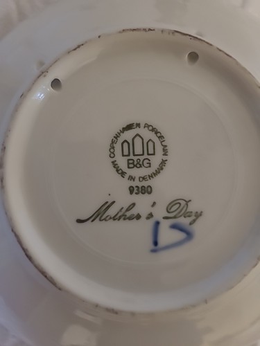 Piatto decorativo vintage anni 80 Copenaghen alimentazione uccellini bambini - Foto 4 di 6