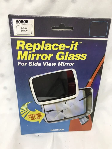 NOS Dorman Replacement Mirror Glass 50506. Ford 6 1/2” Diag Sail Type (HT-S)