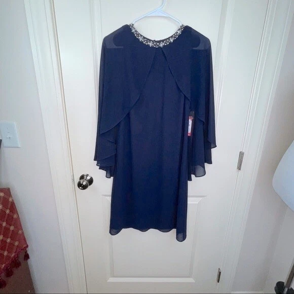 Vince camuto cape back shift sale dress