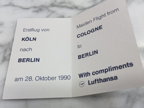 Mini llavero de metal vintage Berlin Lufthansa hecho I en Alemania para equipaje - Imagen 5 de 6
