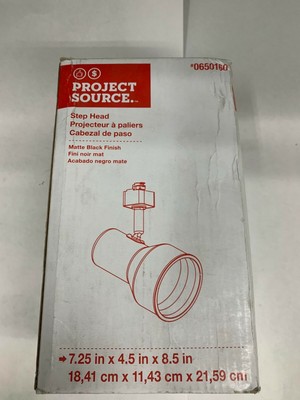 Matte Black Finish Project Source 0650160 Step Head