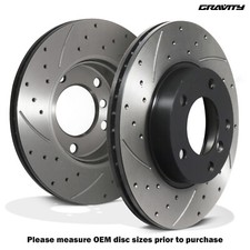 FRONT DRILLED GROOVED 286MM BRAKE DISCS FOR BMW E36 E46 Z3 E85 323 328 320D