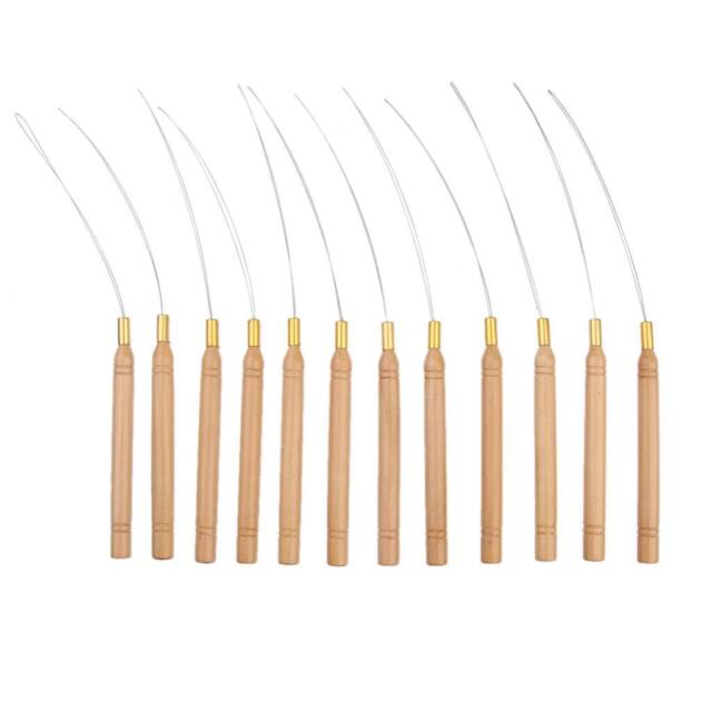 12 HAIR EXTENTION HOOK PULLING THREADER MICRO BEADS LOOP NC9590 12 HAIR EXTENTION HOOK PULLING THREADER MICRO BEADS LOOP NC9590