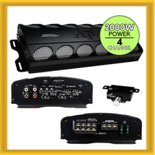 Audiopipe APCLE-2004 2000 Watt 4-Channel Class AB Car Audio MOSFET Amplifier