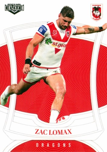 2023 St George Illawarra Dragons NRL TLA Elite Card - Zac Lomax - Picture 1 of 3