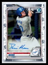 2020 Bowman Chrome #CPA-DMA Devin Mann 1st Base Autograph LA Dodgers