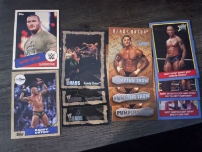 RANDY ORTON WWE 11 Card Lot RKO Chaos Pumping Iron Heritage Viper Wrestling