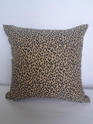 Animal Print Black Gold Cheetah Pillow Cover 20" X 20" - Picture 2 of 2
