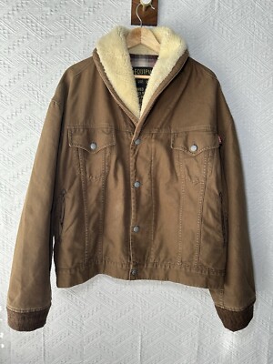 Vintage Sisley Work Wear Style Jacket Made In Italy Sz Large.