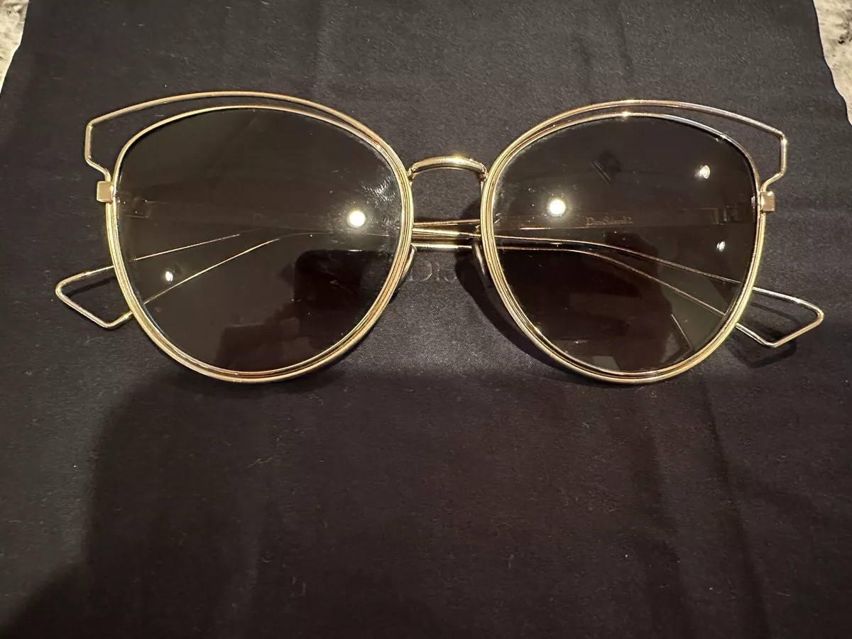 Dior gold frame sunglasses deals