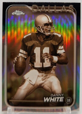  2024 Topps Chrome Football #44 Danny White Sepia Refractor - Dallas Cowboys 