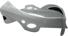 GP-PRO Racing Rally Vented Handguards White with scuffs and Marks