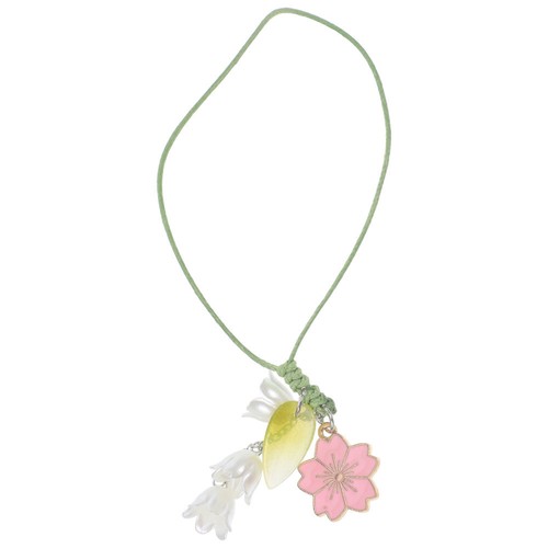 Creative Flower Keychain Colorful Beaded Phone Lanyard Beautiful Pendant - 第 10/12 張圖片