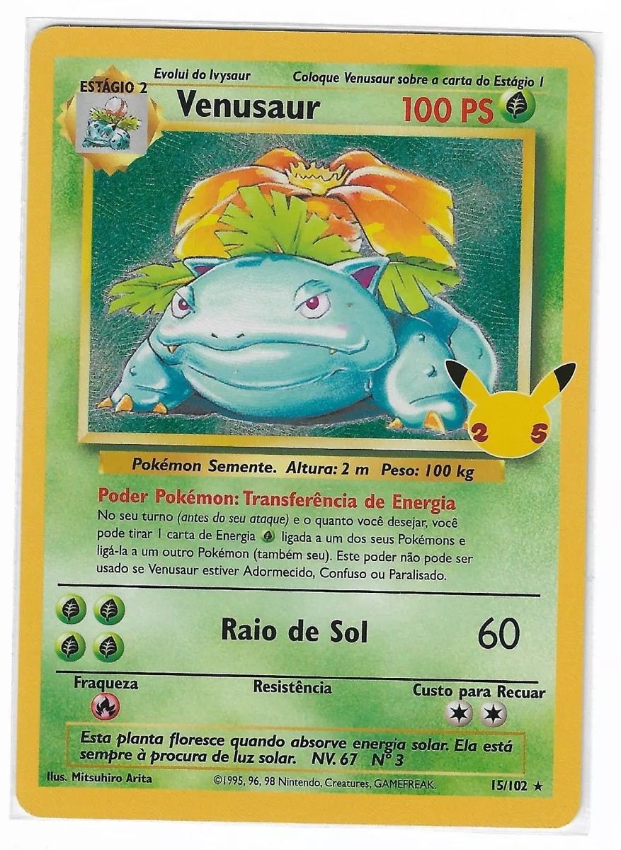 Venusaur 03/25 Portuguese Celebrations: Classic Collection Pokémon