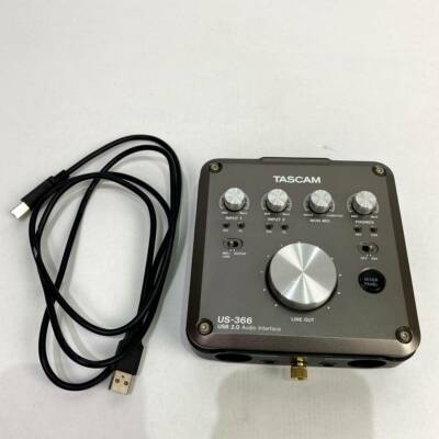 【10355】 TASCAM US-366 タスカム インターフェース US-366 | DSPミキサー搭載USB2.0 192kHz対応オーディオ