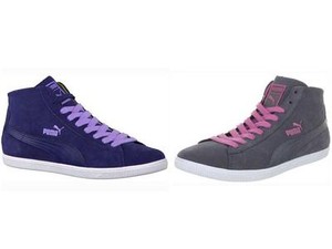 puma shoes pink and blue