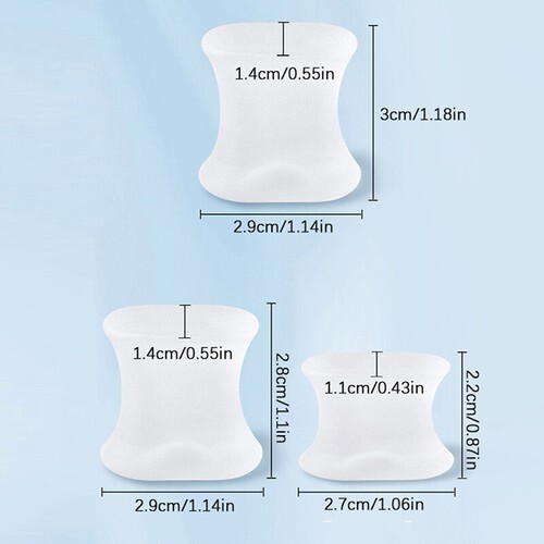 1Pair Children Adult Silicone Gel Toe Separator Bunion Toes Spacer Orthot!7H - Bild 3 von 14