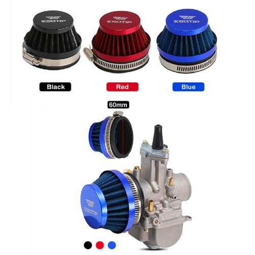 Carb Stack Filter 60mm Carburetor Air Filters Velocity Stacks For 33mm 34mm 35mm ...