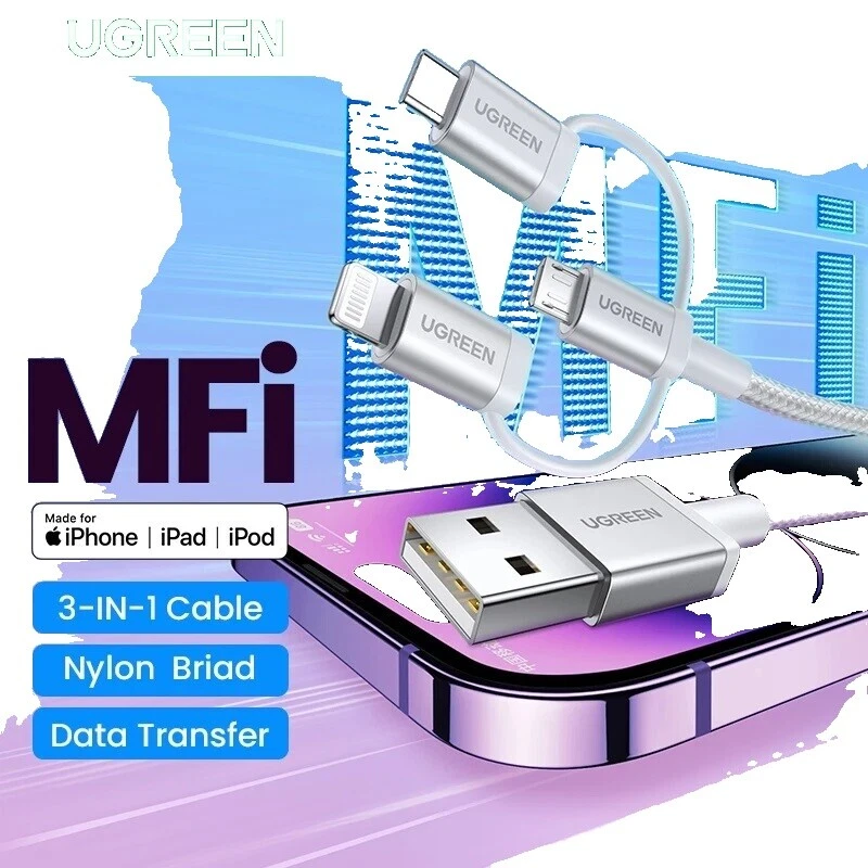 Teléfono celular blanco Ugreen Cables y Adaptadores para Universal