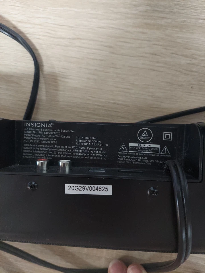 Insignia- 2.1-Channel 80W Soundbar System with Wireless Subwoofer - Black - Image 3 of 4