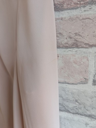 Reiss Gracine Top Size 12 Blouse Blush Pink Embellished Collar - Picture 6 of 12