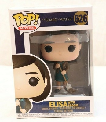 Funko Shape Of Water POP Elisa With Broom Vinyl Figure 889698324830 | eBay
