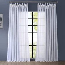 HPD Half Price Drapes SHCH-VOL1-84-DLDW Double Layered Extra Wide Sheer Cur...
