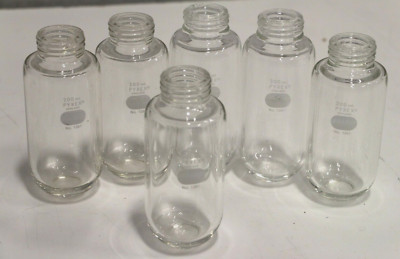 LOT OF 6 PYREX  1261-200 200mL Heavy Wall Centrifuge Bottle