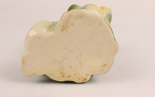 Vintage Ceramic Green Frog Playing Banjo Vase Planter Flower Vase Whimsical - Picture 6 of 7