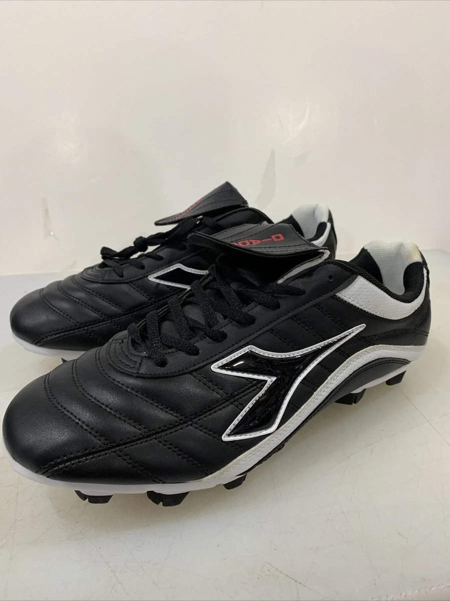 Diadora Soccer Cleats Shoe Size US 11.5 EU 46 Leather Black