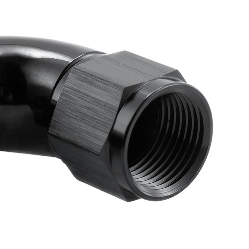 AN10 (AN10 JIC 10) 90 Degree Ultra Flow PTFE Hose Fitting Stealth UK