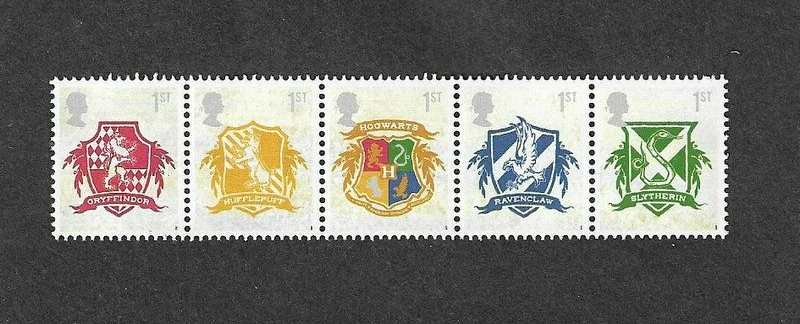 Juego de sellos oficiales de Harry Potter-House Crests 2007
