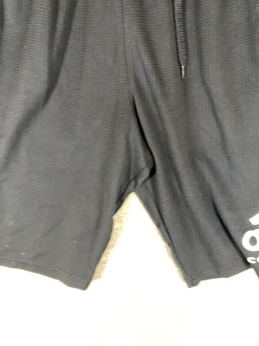adidas Drawstring Shorts Size 75 Boys Kids Black Logo Activewear - Picture 5 of 10