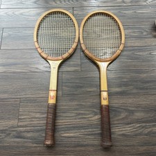 Wilson Jack Kramer Wooden Tennis Racquets Lot of 2 Wood Racquet Set