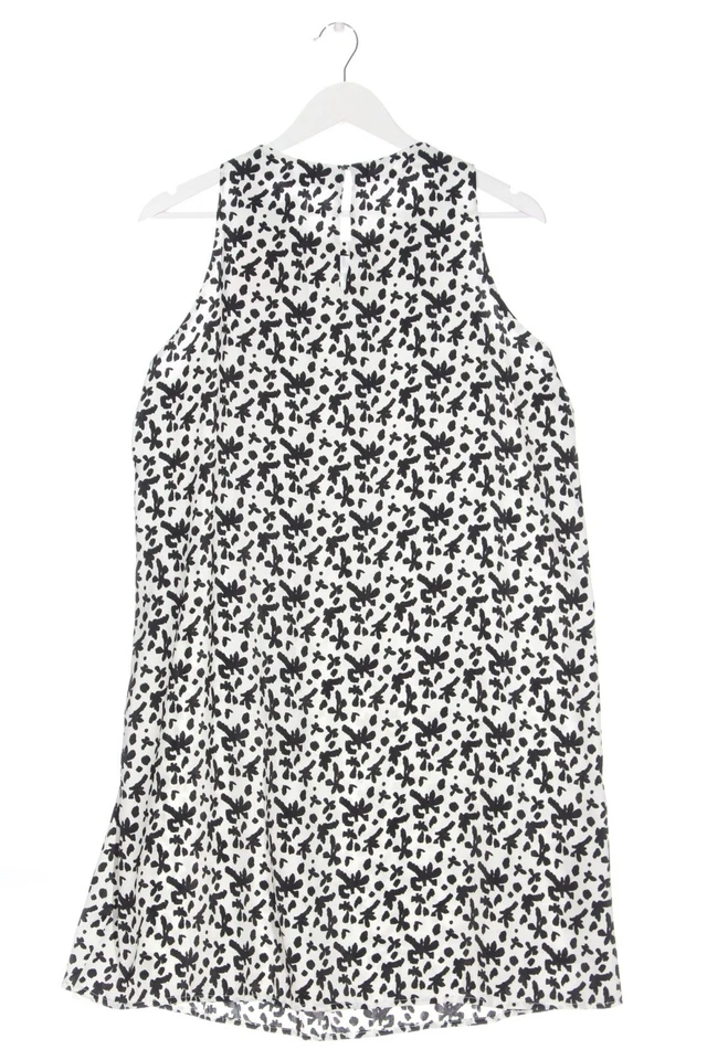 MANGO Vestido de Verano Mujeres Vestido Talla EU 42 blanco-negro look casual - Imagen 2 de 4